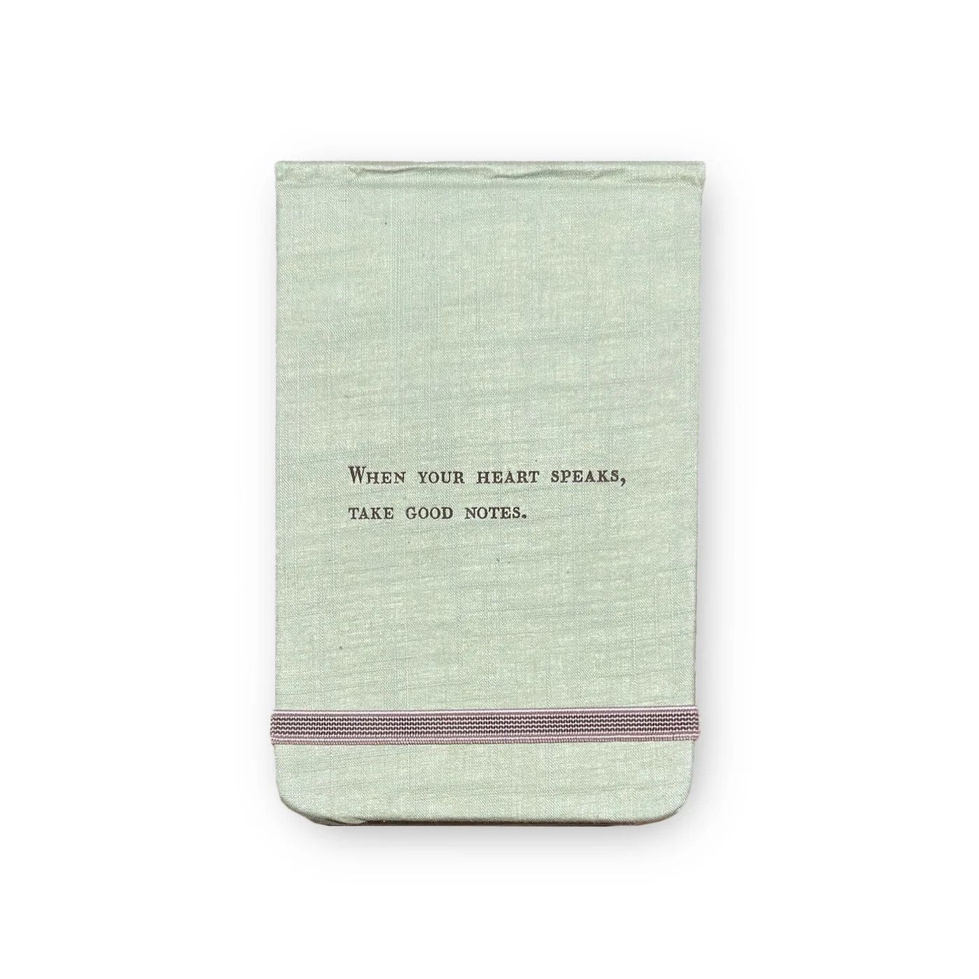 When Your Heart Speaks Fabric Notebook