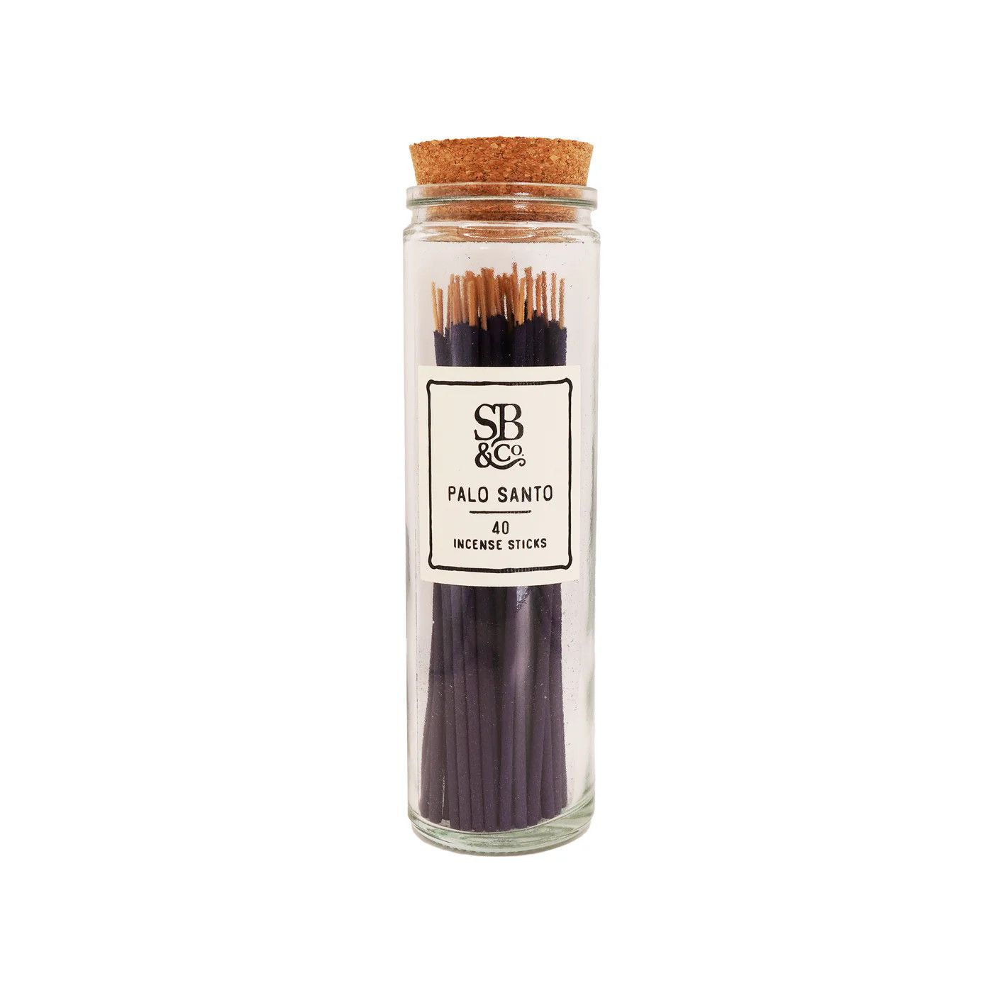 Palo Santo Incense in Glass Jar- 40 sticks