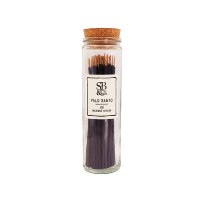 Palo Santo Incense in Glass Jar- 40 sticks