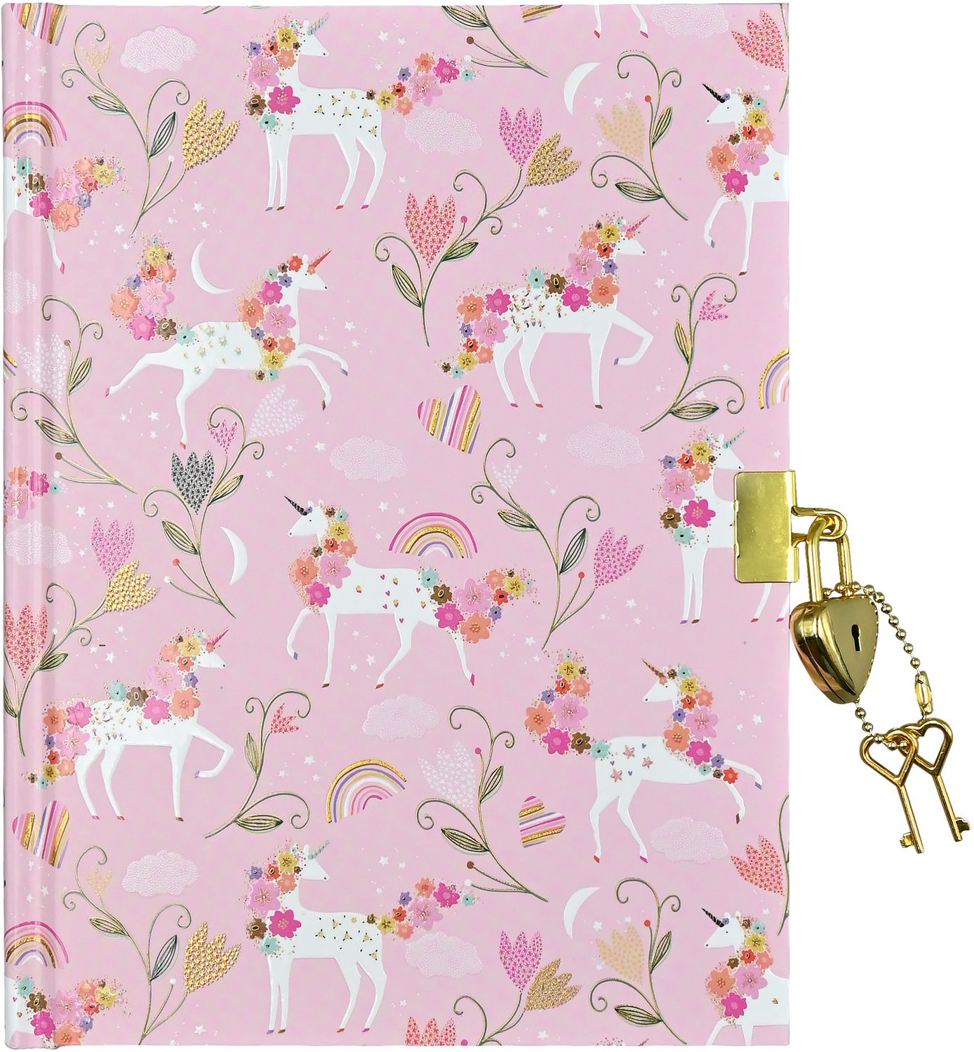 Unicorn Blooms Locking Journal