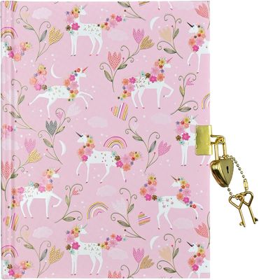 Unicorn Blooms Locking Journal