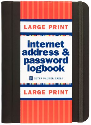 Large Print Internet Address &amp; Password Logbook