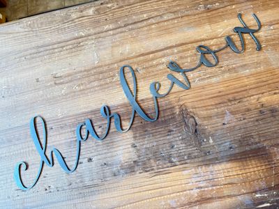 "Charlevoix" Script Wall Decor