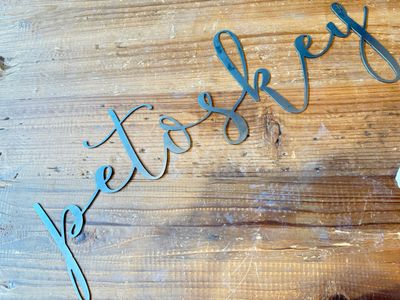 "Petoskey" Script Wall Decor