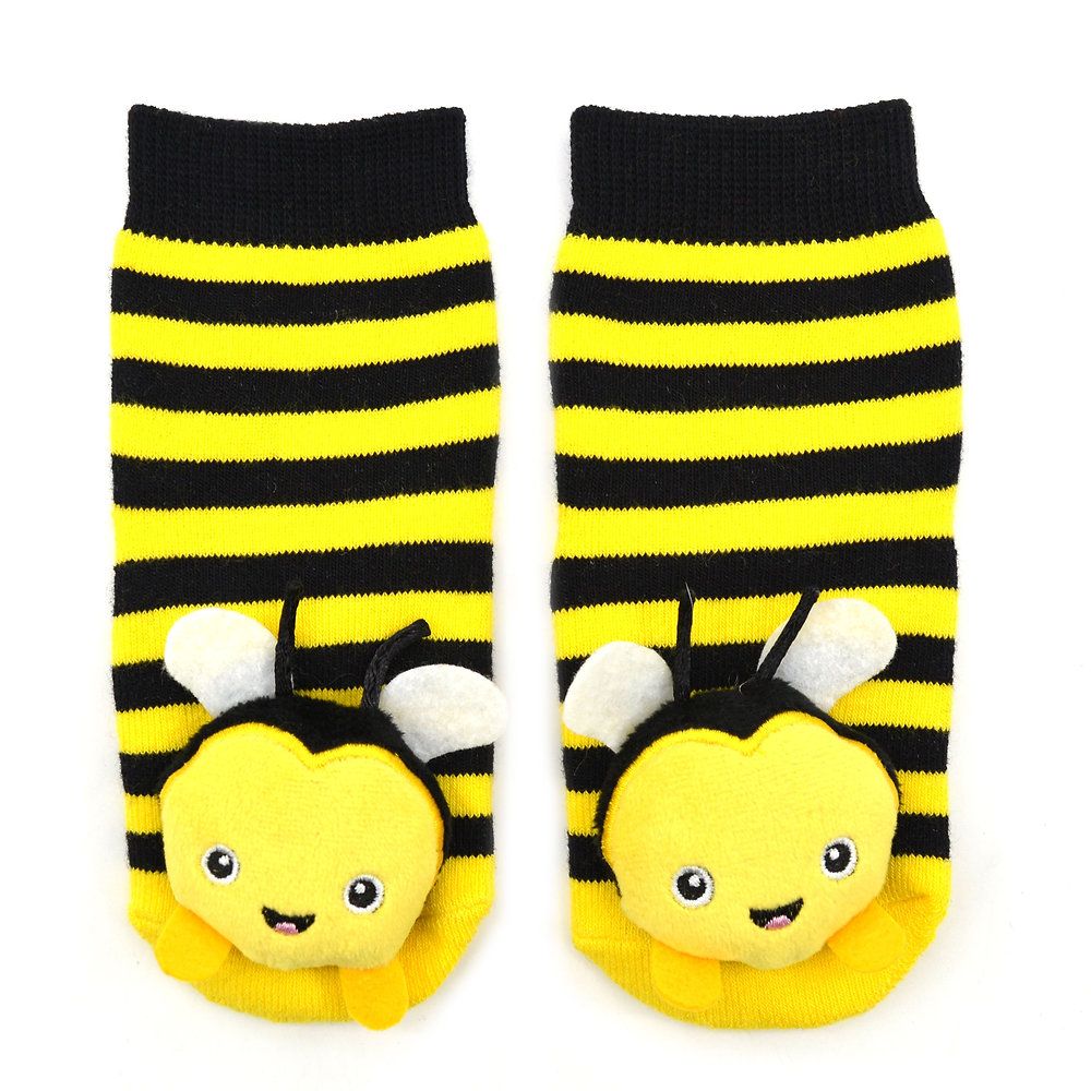 Bumblebee Boogie Toes Rattle Socks - , Size: 0-1Y