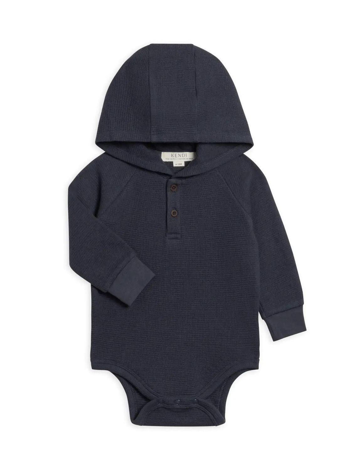 Cole Waffle Knit Hooded Bodysuit - 