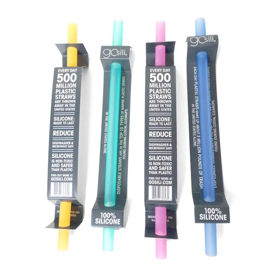 GoSili - Silicone Single Straws