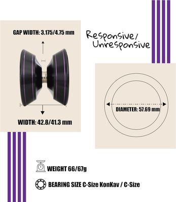 Yomega Pro X2 Yo-Yo - Black/Purple