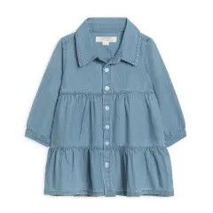 Roxy Chambray Shirt Dress - Medium Chambray - 