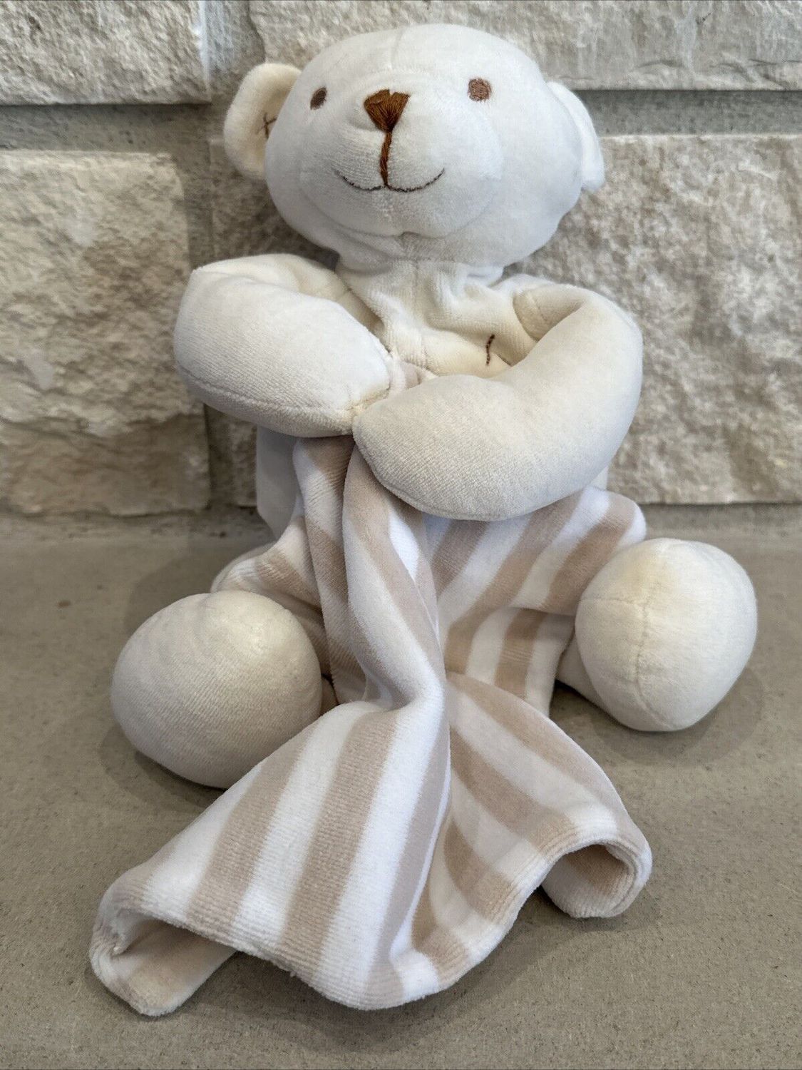 Olives and Pickles Bear Jacques with Blankie Organic Plush Stuffed Animal