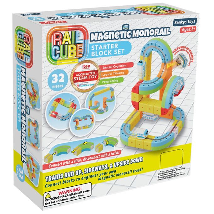 Rail Cube Magnetic Monorail Starter Set