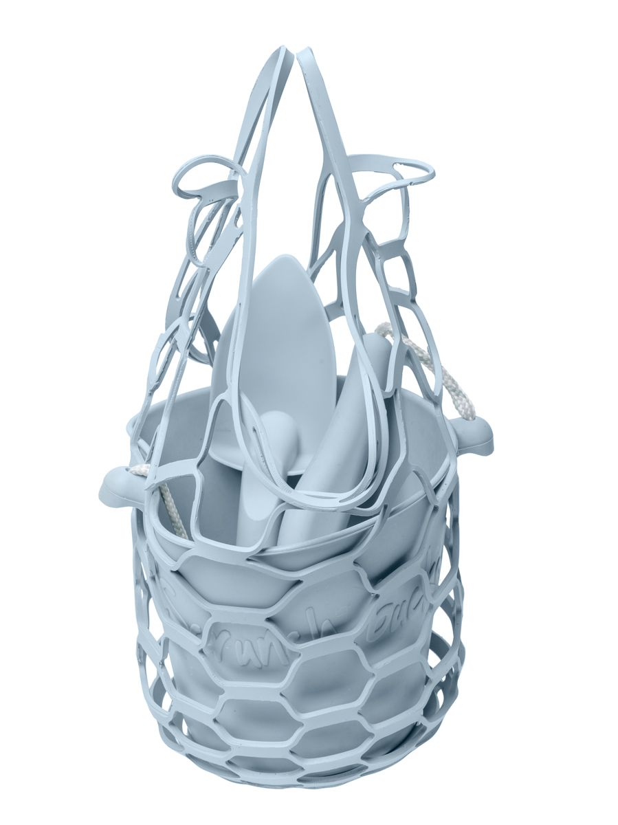 Beach Set - Bucket, Spade, Beach Bucket Bag Combo - Duck Egg Blue