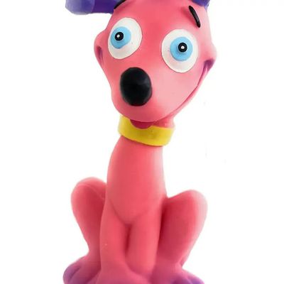 Squeaky Retro Silly Rubber Dog Toy