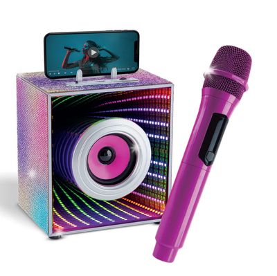 Pop Star Karaoke - Infinity Speaker &amp; Karaoke Bluetooth Microphone Set