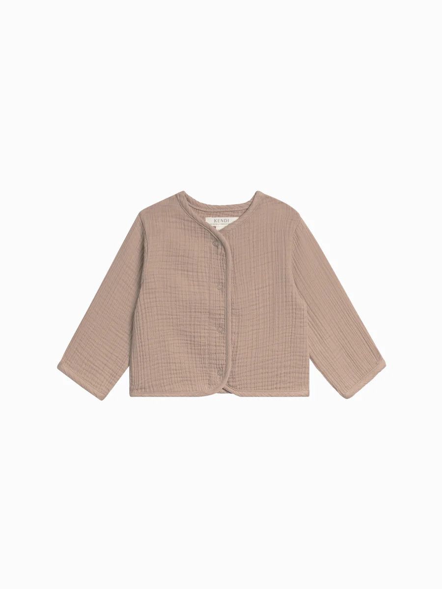 Marley Muslin Jacket Beige - , Size: 6-12M