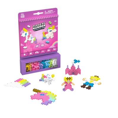 Plus-Plus Puzzle by Numbers - 125pc - Activity Pad - Fairytale