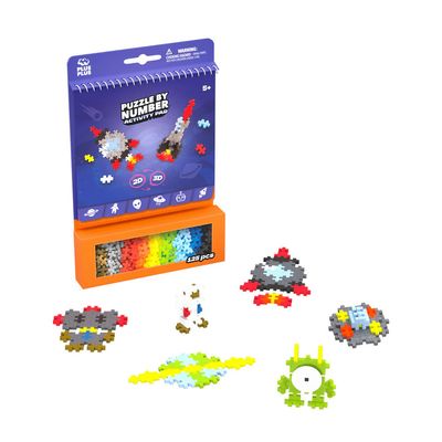 Plus-Plus Puzzle by Numbers - 125pc - Activity Pad - Space