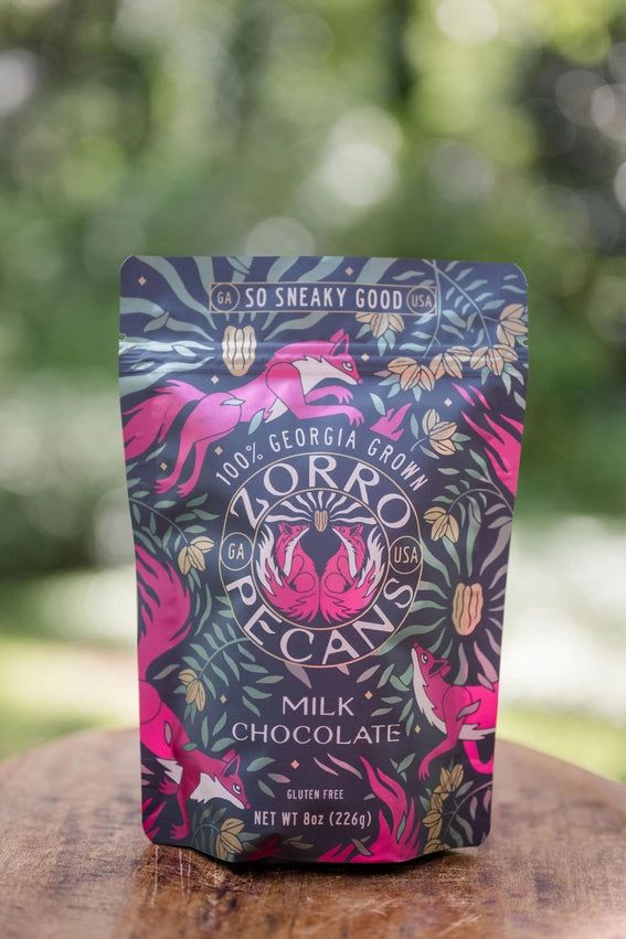 Zorro Pecans - Milk Chocolate 8oz