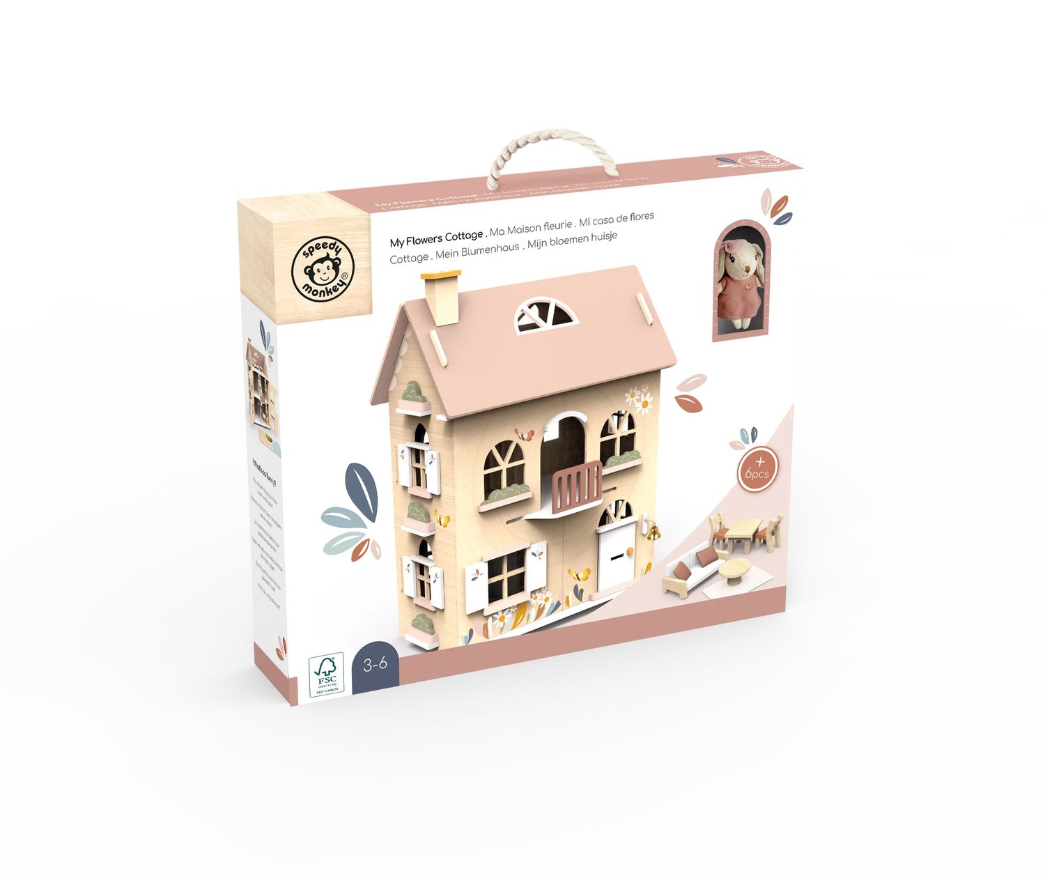 Doll House Flowers Cottage w/Starter Set incl. 1 Character