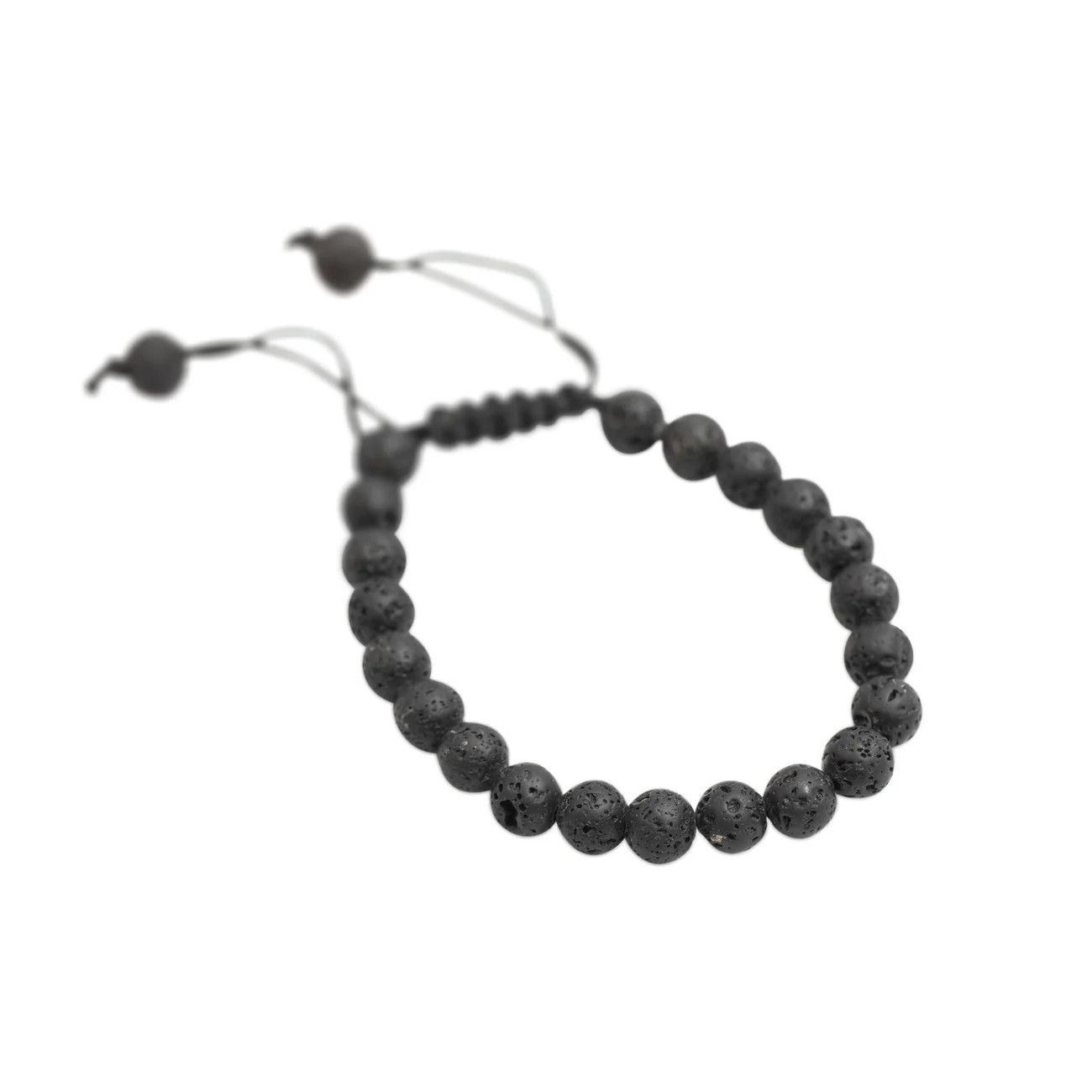 Adjustable Lava Bead Bracelet