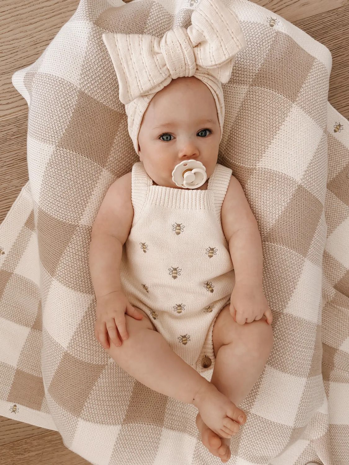 Busy Bee Romper Cream 18-24mo