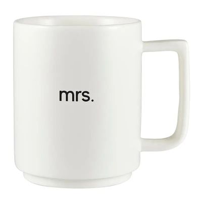 Matte Stackable Mug Set - Mr. &amp; Mrs.