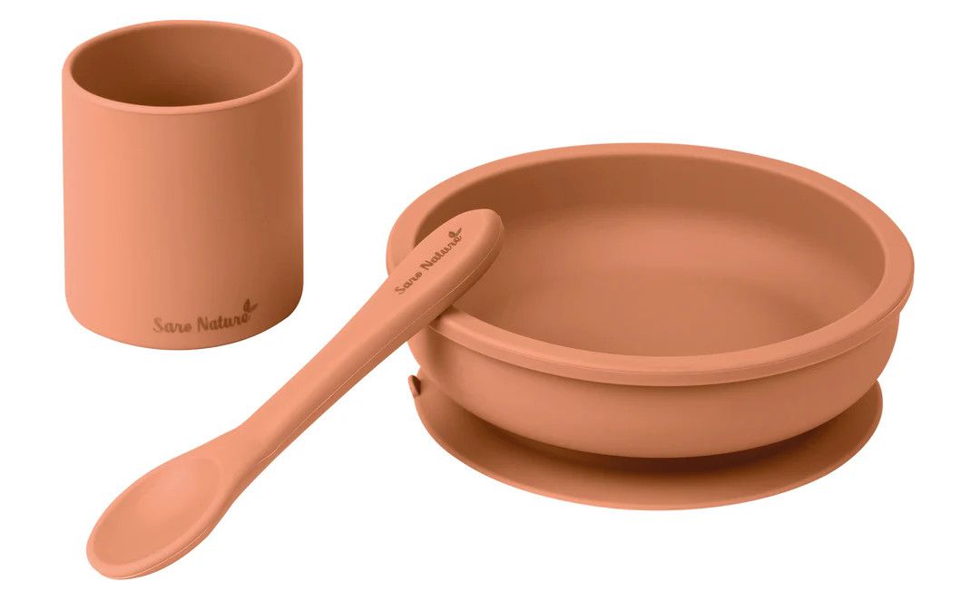 "Nordic Party" 3 piece Feeding Set - Copper