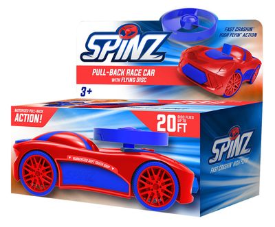 Pull-Back Spinz Racer - Blue and Red