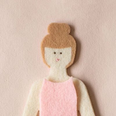 felt doll starter girl - honey