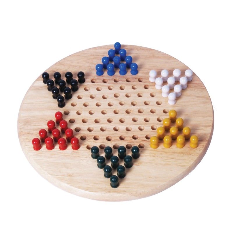 Wood Pegged Chinese Checkers