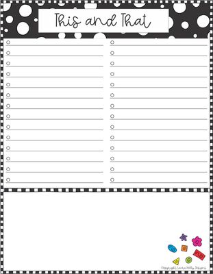 "This and That "Memo Pad - 52 sheets