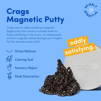 Speks Mini Crags Magnetic Fidget Putty - Matte Indigo