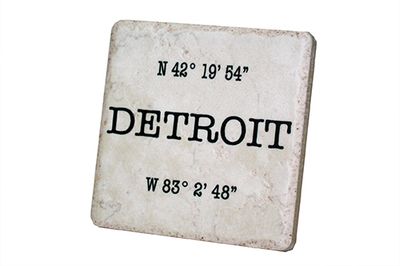 "Mackinaw City" Coordinates  in White Coaster