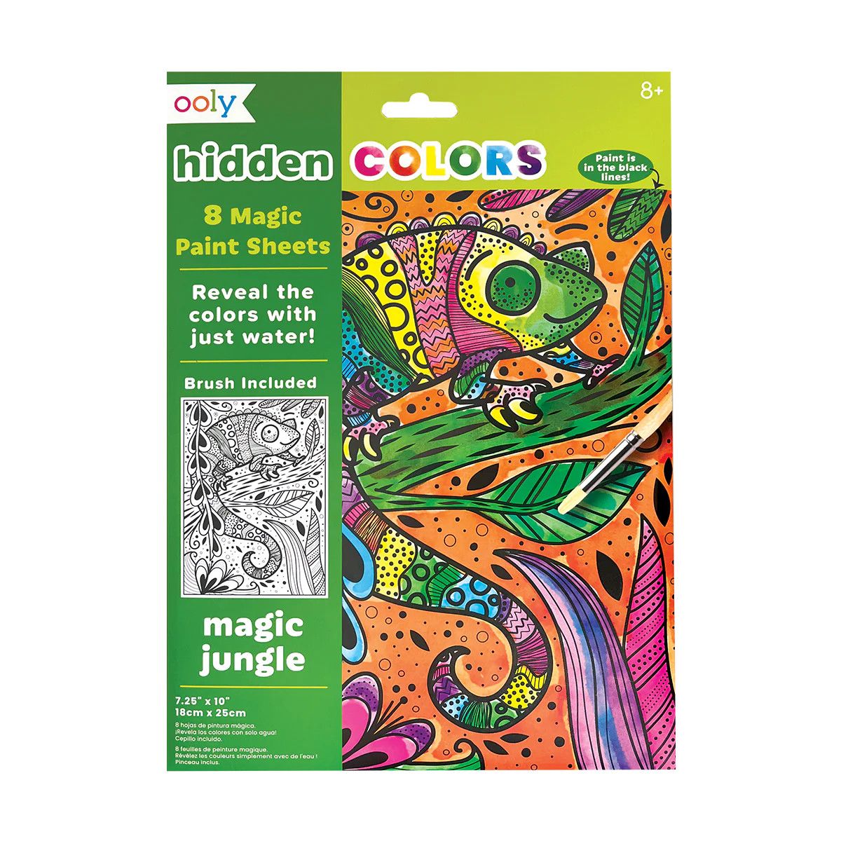 Hidden Colors Magic Paint Sheets - Magic Jungle