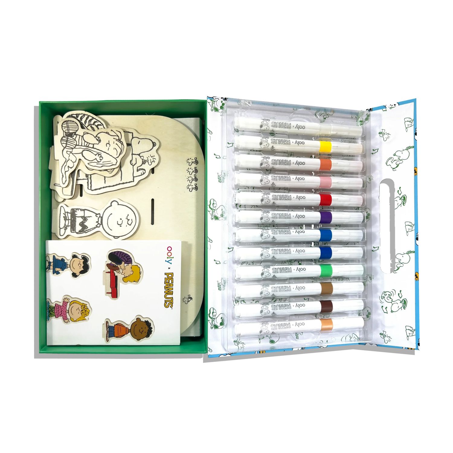OOLY x Peanuts Color-in' Wooden Scene Kit
