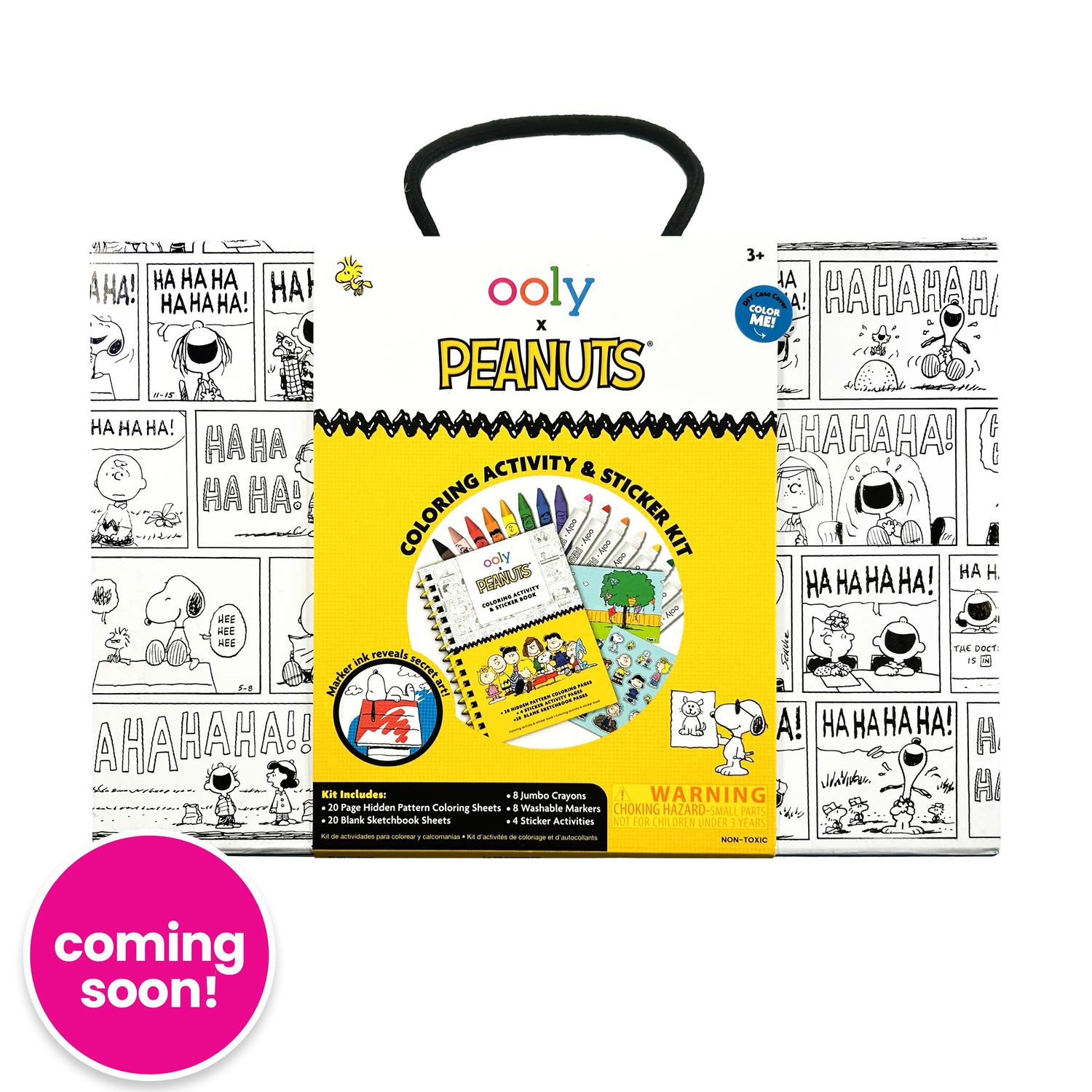 OOLY x Peanuts Coloring Activity &amp; Sticker Kit