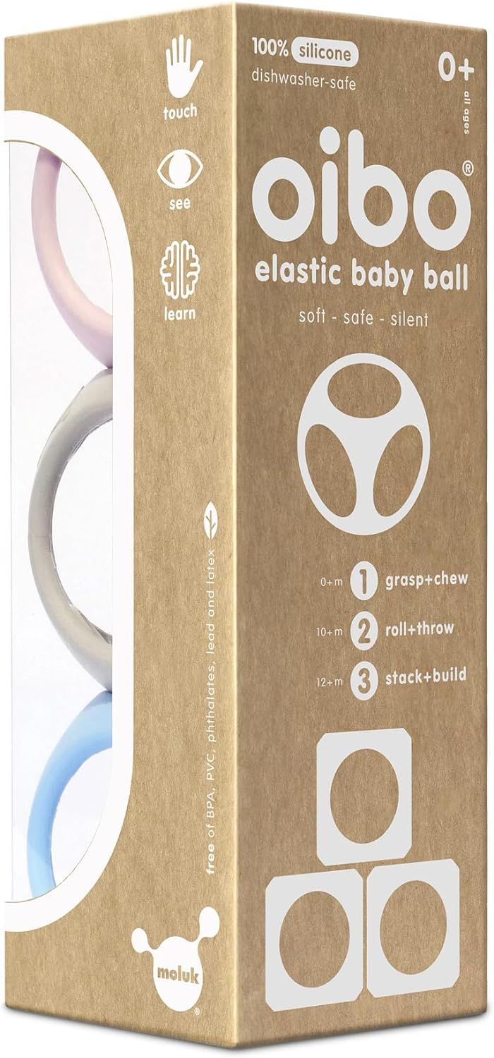 Oibo Sensory Toy by MOLUK (Elastic Baby Ball) - Pastels