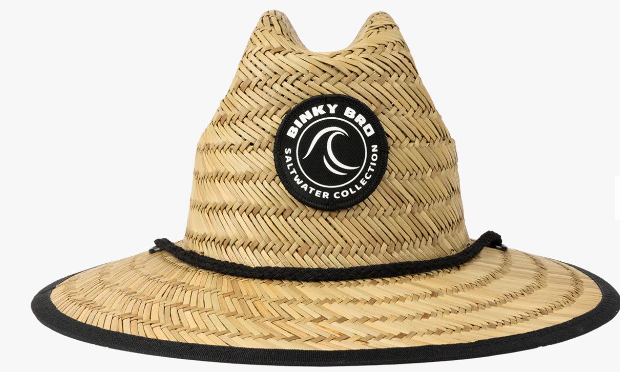 BinkyBro Barney Patrol (Hallowed) Straw Sun Hat 12mo-3yr