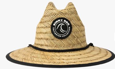 BinkyBro Barney Patrol (Hallowed) Straw Sun Hat 12mo-3yr
