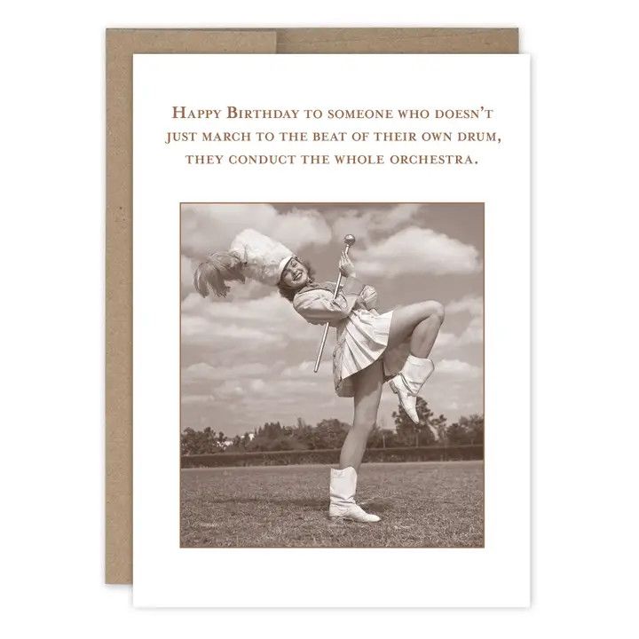 Shannon Martin Design - March To the Beat - Birthday Card