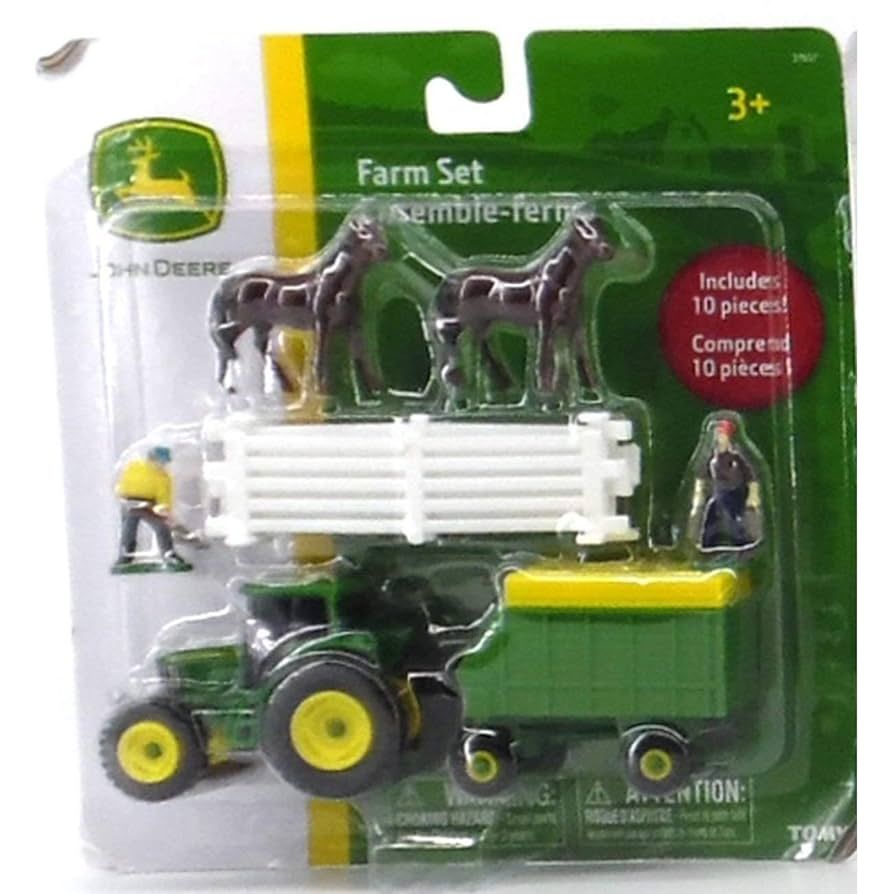John Deere Farm Set -  10 Piece (AST)