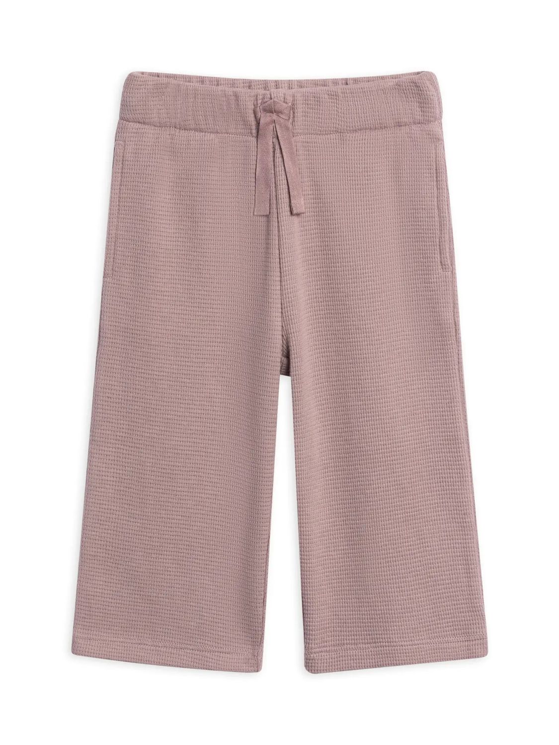 Clove Waffle Knit Straight Leg Pants - , Color: Purple -, Size: 3-6M