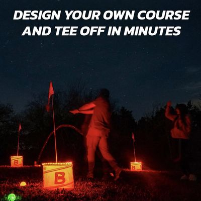 Bucketgolf GLOW 3 Hole Starter Set