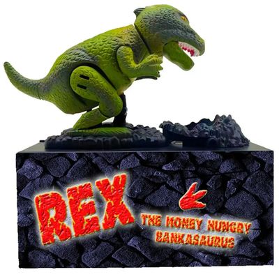 Dino Bank - Rex " the Money Hungry Bankasaurus"