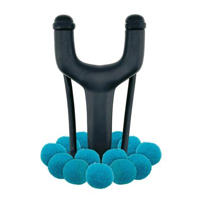 Black Trouble Maker Slingshot + Felt Ammo