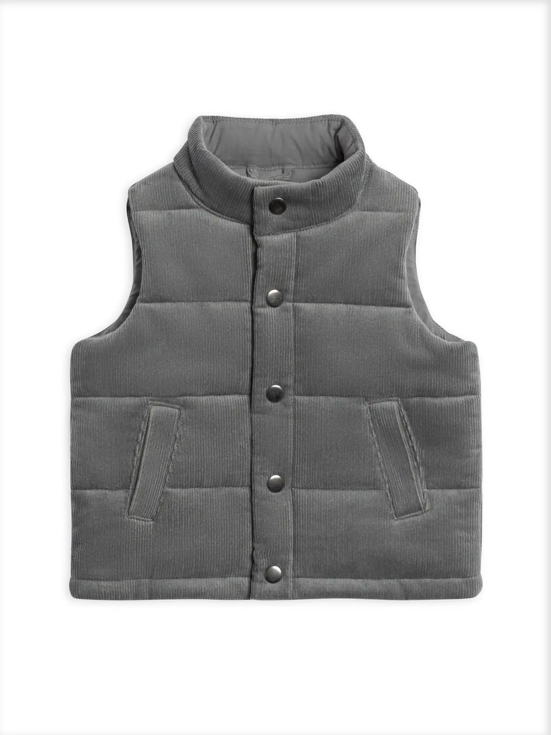 Idris Corduroy Snap Vest - Agave  - 2T