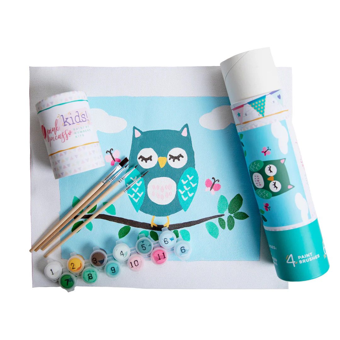 Kids! Olivia Owl Paint By Numbers Kit