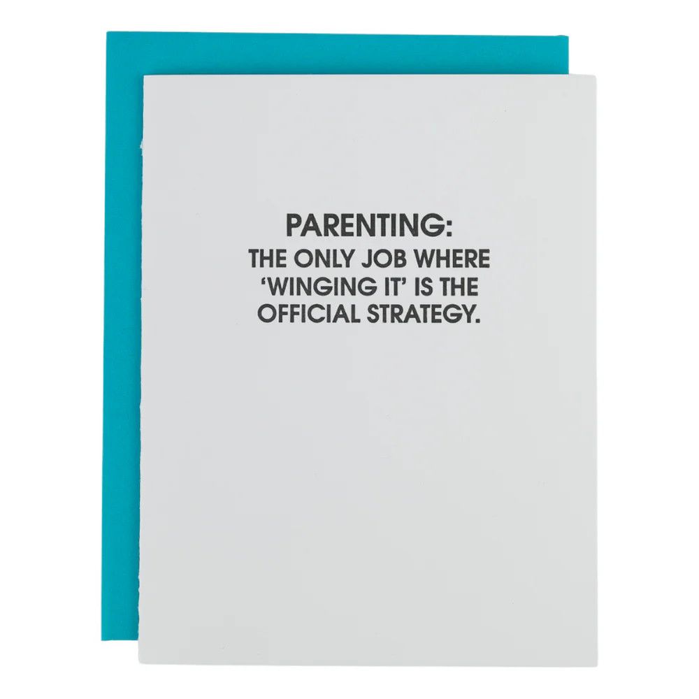 Winging It’ Official Strategy -  Parenting Card