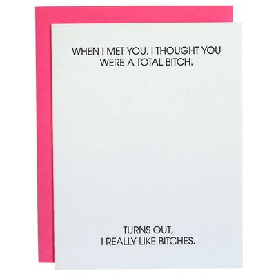 Total Bitch - Letterpress Card