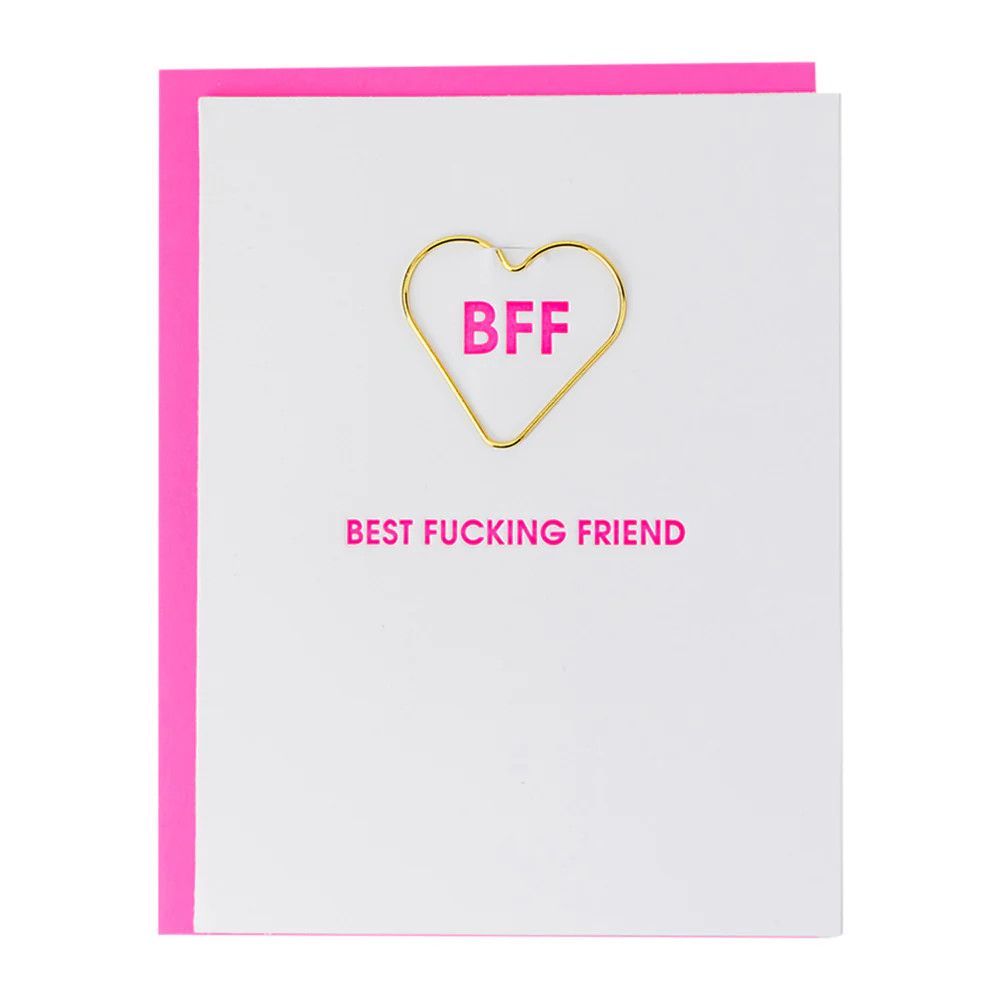 Best Fucking Friend - Paper  Clip Card